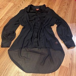 Kirna Zabete for Target sheer blouse black Large